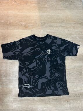 Aape by A Bathing Ape Camo AOP T-Shirt Size M Streetwear Designer Rare